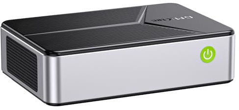 GMKtec Ubuntu Mini PC Linux NAS, G9 Intel N150 Dual Boot Linux+OS Mini Computer 12 GB DDR5 64 GB EMMC + SSD M.2, 4 slot M.2 NVMe, Dual NIC 2.5 GbE, USB-C/USB 3.2 10 Gbps, Network Attached Storage