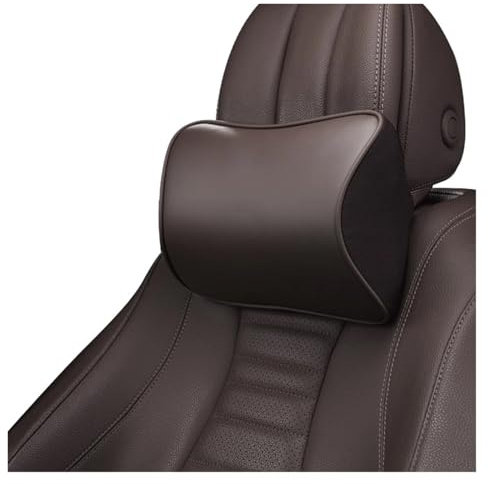 Auto-Nackenkissen, kompatibel mit Mercedes Benz, Innenausstattung, Taillenkissen, Rückenlehne, Kopfstützenkissen, Autoteile(Coffee benz)