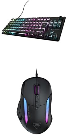 Bundle of Turtle Beach Vulcan II TKL Black RGB Tenkeyless Mechanical PC Gaming Keyboard – UK Layout + Turtle Beach Kone II Wired Ergonomic RGB Gaming Mouse