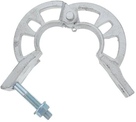 BAZEITFLOW Robuster Stahl Gerüst Karabiner mit Rundscheibe für Festival Bühnenrahmen und Ausstellungen Langlebig und Vielseitig Anpassbar Silberfarben