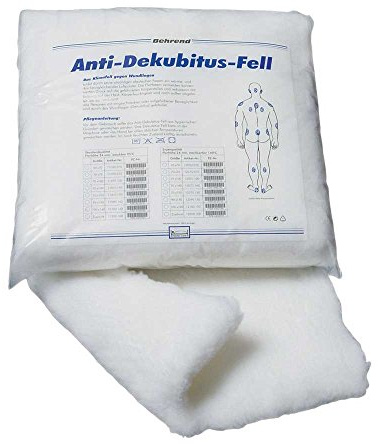 Behrend Anti-Dekubitus-Fell normal, Durchliegeschutz Klimafell Fellauflage, 50x70cm