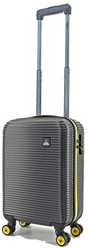 Bowatex Aluminium Handgepäck Reisekoffer 55 cm Schwarz Kabinentrolley Koffer