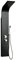 DP Grifería - Columna de ducha hidromasaje para baño (aluminio) color negro modelo Santorini