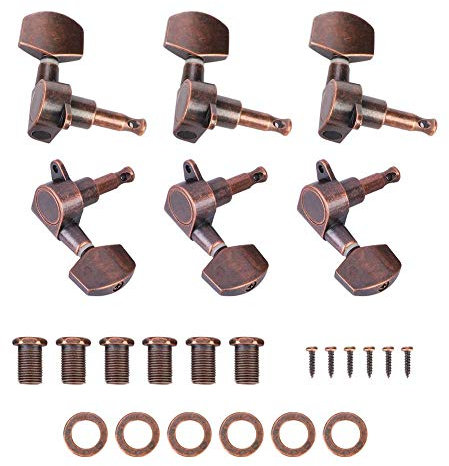 3L3R Gitarre Tuning Pegs, hochwertige Rot Bronze Mechaniken Tuner, für Akustische und E-Gitarre