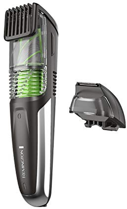 Remington MB6850 Vacuum Stubble and Beard Trimmer, Lithium Power and Adjustable Length Comb w/ 11 Length Settings (2-18mm)