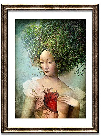 Cathrin Welz-Stein Hochwertiger Kunstdruck Poster Print – Lost My Heart – Künstlerin A2-420mm x 594mm Badezimmer Deko Bilder Wohnzimmer Poster & Kunstdrucke | Lieferung ohne Rahmen