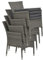 Garden Impressions 4 x stapelbarer Polyrattan Diningsessel Nicosia, inklusive Auflage, 120 kg Tragkraft, absolut wetterfest