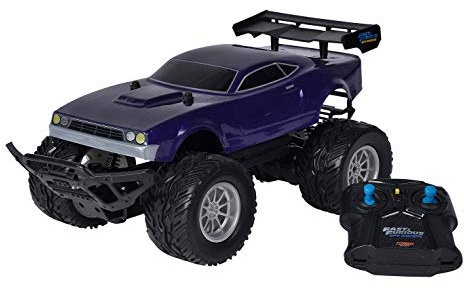 Jada Toys Fast & Furious Spy Racers Tony's Ion Tresher Monster Truck - Coche teledirigido (Incluye Mando a Distancia de 2 Canales, función Turbo, Escala 1:14, Azul, a Partir de 6 años)