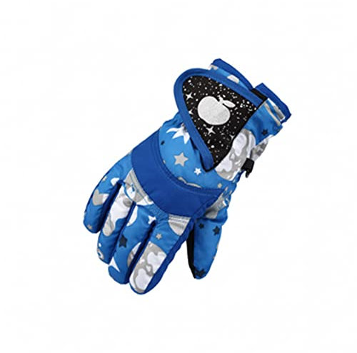 Gants de ski d'hiver pour enfants - Imperméables et coupe-vent - Chauds, imperméables et coupe-vent - Épais - 3-7 ans - Pour le ski, le snowboard, le jeu et la course à pied.