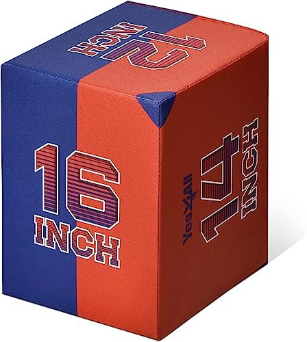 Yes4All 3 in 1 weiche Plyo Box aus Holzkern, Schaumstoff-Plyometrische Box für Übung, Plyometrisches Training, in 4 Größen erhältlich