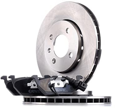 RIDEX 3405B0401 Bremsenset Vorne Belüftet 256mm - Bremsen Set mit Bremsscheiben und Bremsbeläge Satz