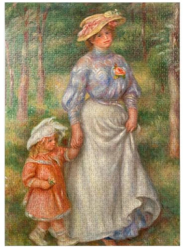 Promenade (La Promenade) 1906 by Pierre-Auguste Renoir - Premium 1000 Piece Jigsaw Puzzle for Adults