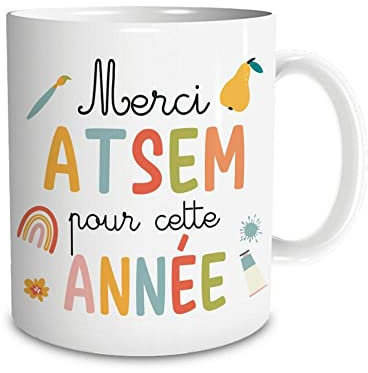 STC MUG CÉRAMIQUE Remerciement Atsem 9.5CM