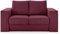 LOOKS by Wolfgang Joop Looks V-1 Designer Sofa mit Hockern, 2 Sitzer Couch, Funktionssofa, rot, Sitzbreite 120 cm