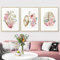 Blumen Anatomie Menschliche Leinwandbilder Malerei Herz Lunge Gehirn Wanddekoratio Krankenhaus Klinik Wandkunst Kunstposter Bilder Rahmenlos (3X20X30CM)
