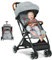 DREAMADE Pousette Légère Compact à 15 KG avec Dossier&Repose-pieds Réglables Pousette Canne Pliante Bébé 6-36 Mois avec Auvent&Moustiquaires&Roues Lisses (Gris)