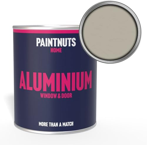 Paintnuts Aluminium Window & Door Paint - RAL-7032 - PEBBLE GREY Gloss 1 Litre Tin
