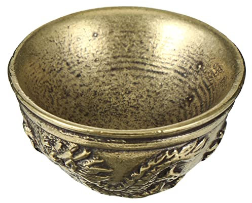ABOOFAN 2 Stk dekorative Geschirrverzierungen Opferschale des Tempels Reichtum Skulptur Vintage-Dekor Ornament Tischdekoration Mini-Schüssel-Statue Jahrgang Dekorationen Bronze- schmücken