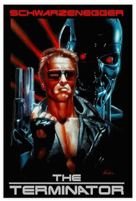 GUyfam Terminator 2 klassisches Filmposter auf Leinwand, Schlafzimmer, Dekoration, Sport, Landschaft, Büro, Raumdekoration, Geschenk, 30 x 45 cm