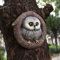 JARPSIRY Eule Baum Hugger Skulptur Garten Statuen Outdoor Baum Gesicht Dekor Garten Peeker Yard Art Dekorationen (Singel Eule)