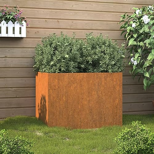 LAPOOH Jardinière Gris 62x47x46 cm Acier corten,Jardinières,Jardinieres Exterieur,Bac Jardiniere,Bac à Fleurs Extérieur,Jardinieres Balcon,Jardinières,Jardinieres Exterieur,Bac Jardiniere,