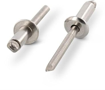 NOLDAR | Rivetti acciaio inox con testa standard. 4,8 x 12 mm. (50 pezzi)