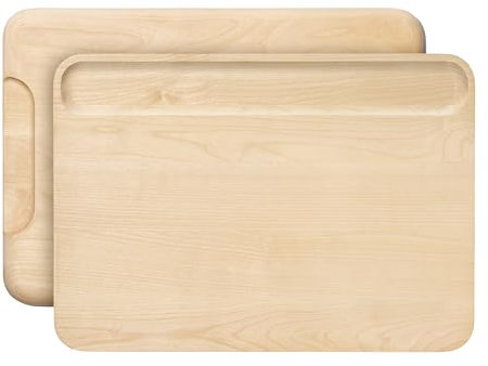 Caraway Schneidebrett, groß, 43,2 x 30,5 cm, Holzschneidebrett, aus FSC-zertifiziertem Birkenholz, lebensmittelechtes Mineralöl- und Wachs-Finish