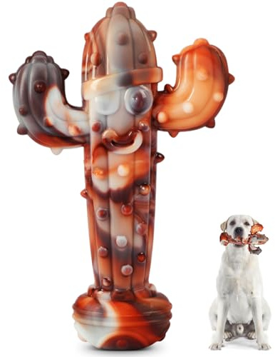 Coomazy Indestructible Dog Chew Toys for Aggressive Chewers Tough Dog Toys | Beef Flavour Long Lasting Dog Toy to Keep Them Busy Help Teeth Cleaning for Medium and Large Dogs
