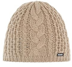 Eisbär Damen Mütze Afra beige – Klassisches Zopfmuster, Atmungsaktiv, Wärmendes Innenfleece, Perfekte Passform, Wintermütze für Damen