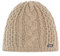 Eisbär Damen Mütze Afra beige – Klassisches Zopfmuster, Atmungsaktiv, Wärmendes Innenfleece, Perfekte Passform, Wintermütze für Damen