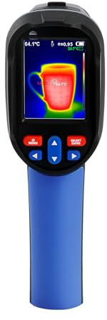 Wärmebildkamera 160x120 IR-Auflösung, 25Hz, 2,8 LCD Display mit einer Auflösung von 320x240 Bildpunkten Infrarotkamera, NETD≥500mk, -20°C~550°C Thermal Camera mit PC-Analyse