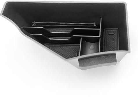 FUEISOF ür Kia Sportage NQ5 2021-2024 Negro ABS Reposabrazos Organizador Caja de Almacenamiento Bandeja de Almacenamiento Reposabrazos Accesorios