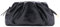Milisente Cloud Clutch für Damen, PU-Leder, plissiert, Abendtasche, Geldbörse mit Schultergurt, Schwarz