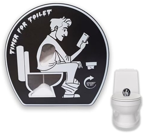 Lucktao Minuteur Sabliers,Minuterie de sablier de Toilette de 5 Minutes,Sablier Toilette Timer,Sablier Minuteur,Sablier Enfant,Cadeaux Amusants pour Homme,Mari,Papa,Fête des Pères,Anniversaire