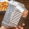 XIUsheUA Vassoio in Alluminio 50 Pezzi Vassoio Rettangolare in Carta stagnola 230 ml/410 ml BBQ Ispessito Scatola di imballaggio in Carta stagnola Utensili da Cucina(230ML)