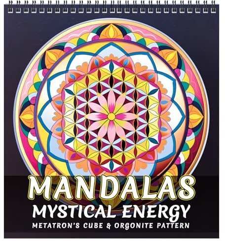 FUNLAVIE Malbuch für Erwachsene – 32 Mandalas der Heiligen Geometrie zur Entspannung und Stressbewältigung（4）