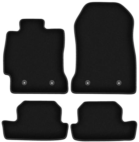 Velours-Fußmatten passend für Subaru BRZ 2011-, Schwarz, BASIC, passgenau