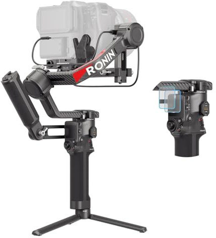 DJI RS4 Pro Combo Bundle, Stabilizzatore per Fotocamere Cinematografiche e DSLR Canon/Sony/Panasonic/Nikon/Fujifilm, Trasmettitore di Immagini e Motore Focus Pro, Riprese Verticali Native