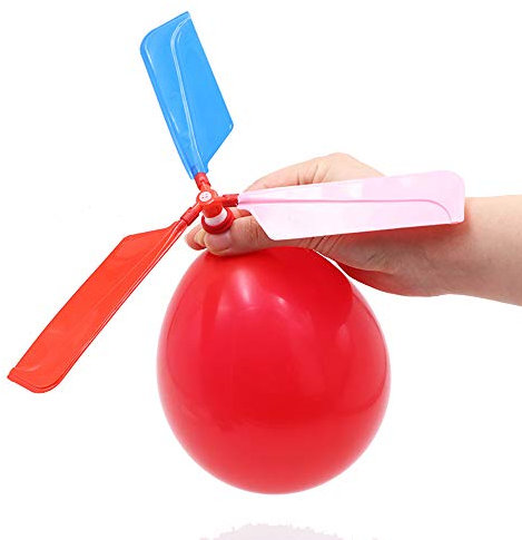 Neuheit Spielzeug Kinder Ballon Hubschrauber Ballons Luft Fliegen Spielzeug Ballon Angetriebene Hubschrauber Spielzeug für Kinder 1 STÜCKE