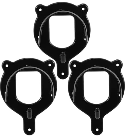 Milisten 3er-Set Haken für Pferdeställe: Zaumzeughalterung zur Wandmontage – Haken zur Präsentation von Reitzubehör – Halter aus Eisen für Halfter, Zaumzeug, Seile und Ausrüstung