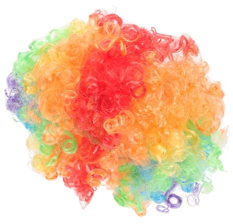 Festival Clownperücke Interessante Clownfrisur Künstliches Haar | Pet, Leicht und Auszuziehen, Wiederverwendbar und Waschbar, für Bühne und Zirkus