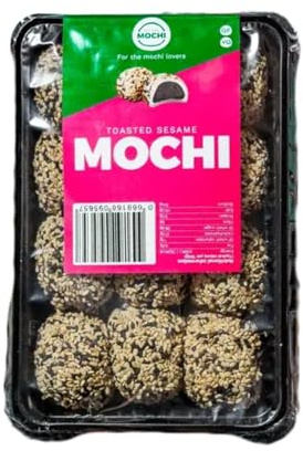 Ai No Mochi Toasted Sesame Mochi – Gluten Free Handcrafted Soft Mochi with Black Sesame & Azuki Paste Filling | Perfect Snack & Gift for Special Occasions | Made Freshly in the UK