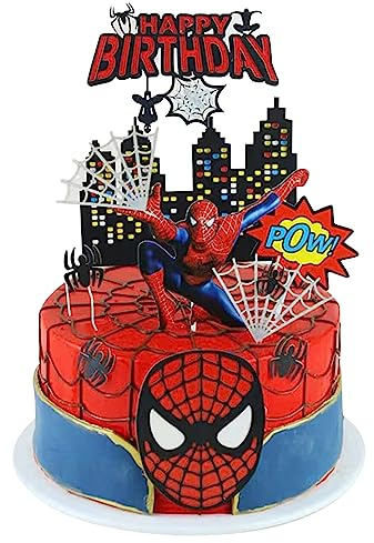 6 Stücke Geburtstag Deko Set, Tortendeko,Kuchen Dekoration, Kinder Geburtstag Party Torte Deko Supplies