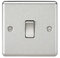 KNIGHTSBRIDGE CL12BC 10AX 1G Intermediate Switch-Rounded Edge Brushed Chrome