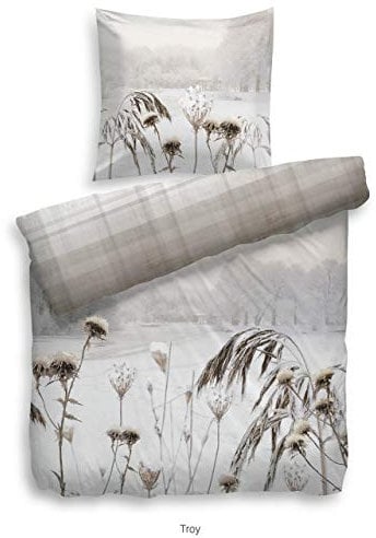 Heckett & Lane Troy Bettwäsche 155x220cm Naturell