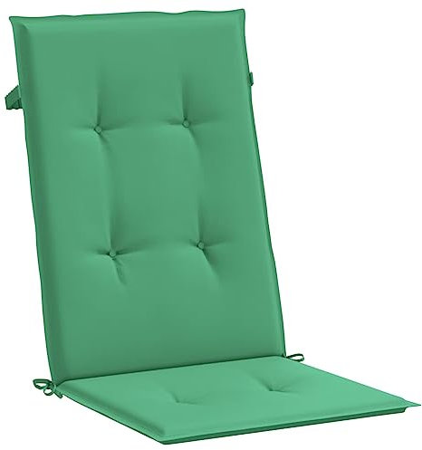 vidaXL 2X Gartenstuhl Auflage 120x50x3 cm Grün Hochlehner Sitzkissen Kissen