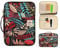 YOUSHARES A4 Porte-Documents Porte-Documents - Étui de Voyage Multifonctionnel Étui Pratique à Fermeture à glissière pour Ordinateur Portable, iPad, Documents et stylos (Couleur Rouge)