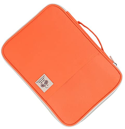 5 Couleur Sac de Documents A4, Porte-Documents et d'Ordinateur (Orange)