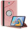 Samsung Galaxy Tab A 10.5 T590/T595 Case, Luxury Leather 360 Degree Rotating Smart Stand Folding Folio Tablet Case Cover for Samsung Galaxy Tab A 10.5 2018 (T595/T590) (Rose Gold)