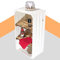 Weiße Apfelkiste mit 2 geflammten Mittelbrettern 68cm x 40cm x 31cm Schubox flambiert Obstkiste Weinkiste modern Schuhregal Bücherregal Kistenregal Einlegeböden Wandregal